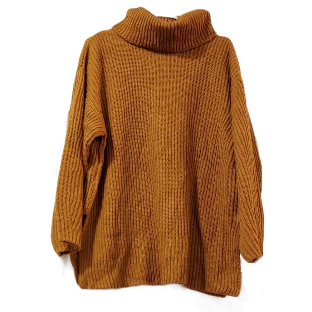 NWT Topshop Longline Turtleneck Sweater Size 4-6 - Picture 2 of 4